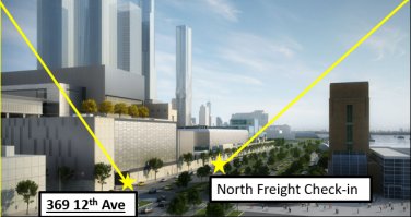 North Freight check in for material handling and oversized vehicles.