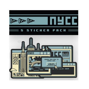 Pop Up Computer Windows Sticker Set