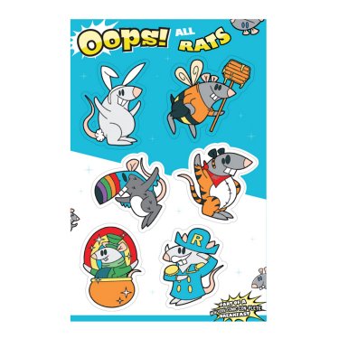 Oops All Rats Sticker Sheet