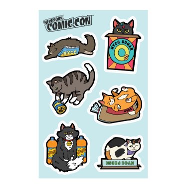 NCCC 2024 Bodega Cats Sticker Sheet