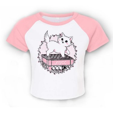 NYCC 2024 Pink Kitten Crop Top
